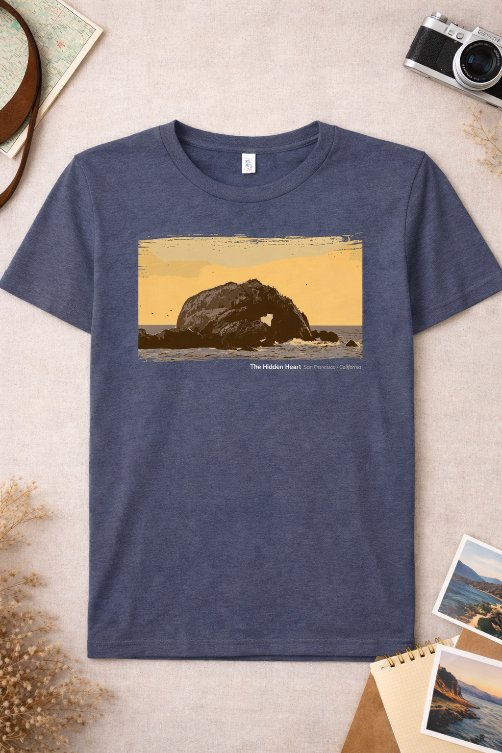 The Hidden Heart T-Shirt — Dark Colors (12 Options)