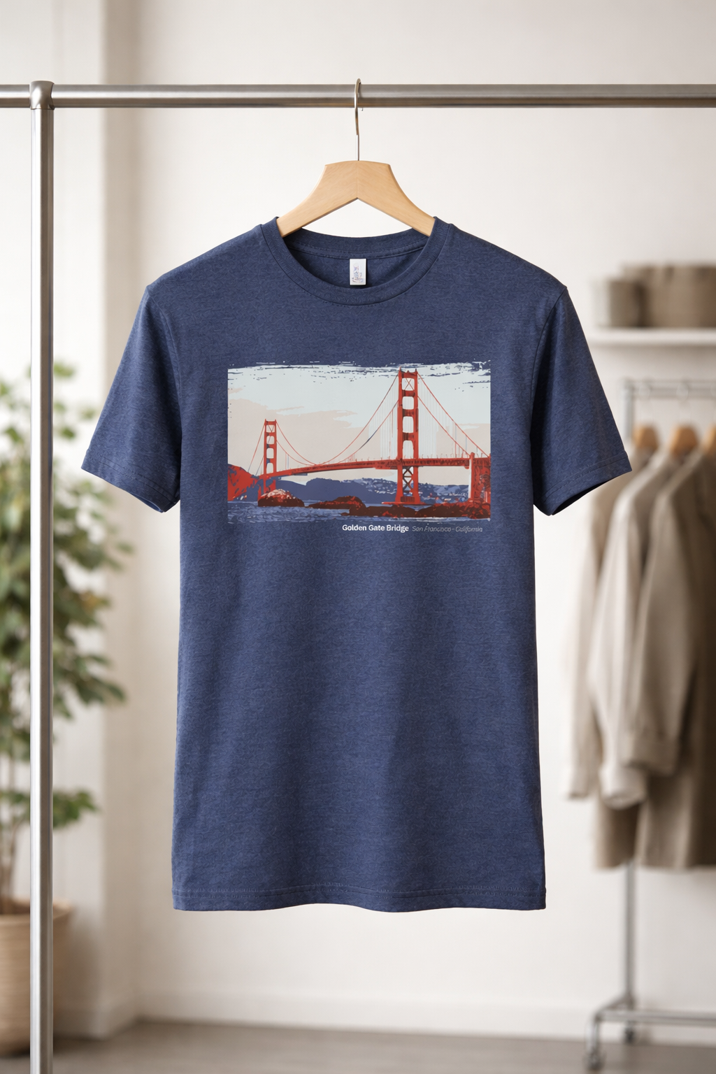 Golden Gate Bridge - Marshall's Beach View T-Shirt  — Dark Colors (12 Options)