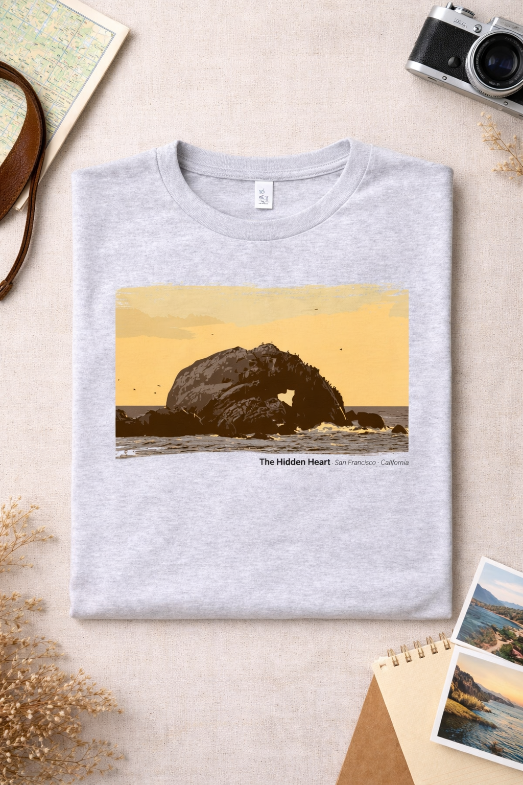 The Hidden Heart T-Shirt — Light Colors (12 Options)
