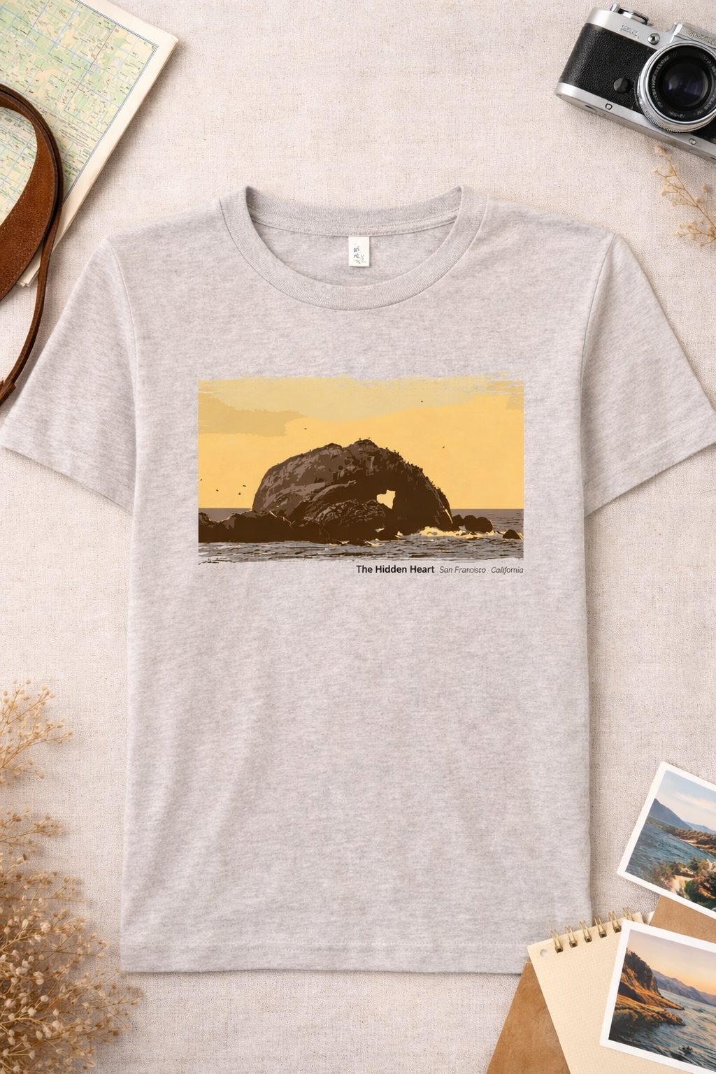 The Hidden Heart T-Shirt — Light Colors (12 Options)