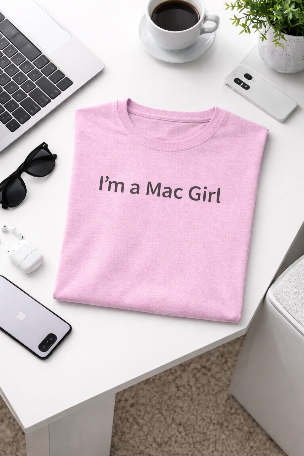 I’m a Mac Girl T-Shirt — Light Colors (12 Options)