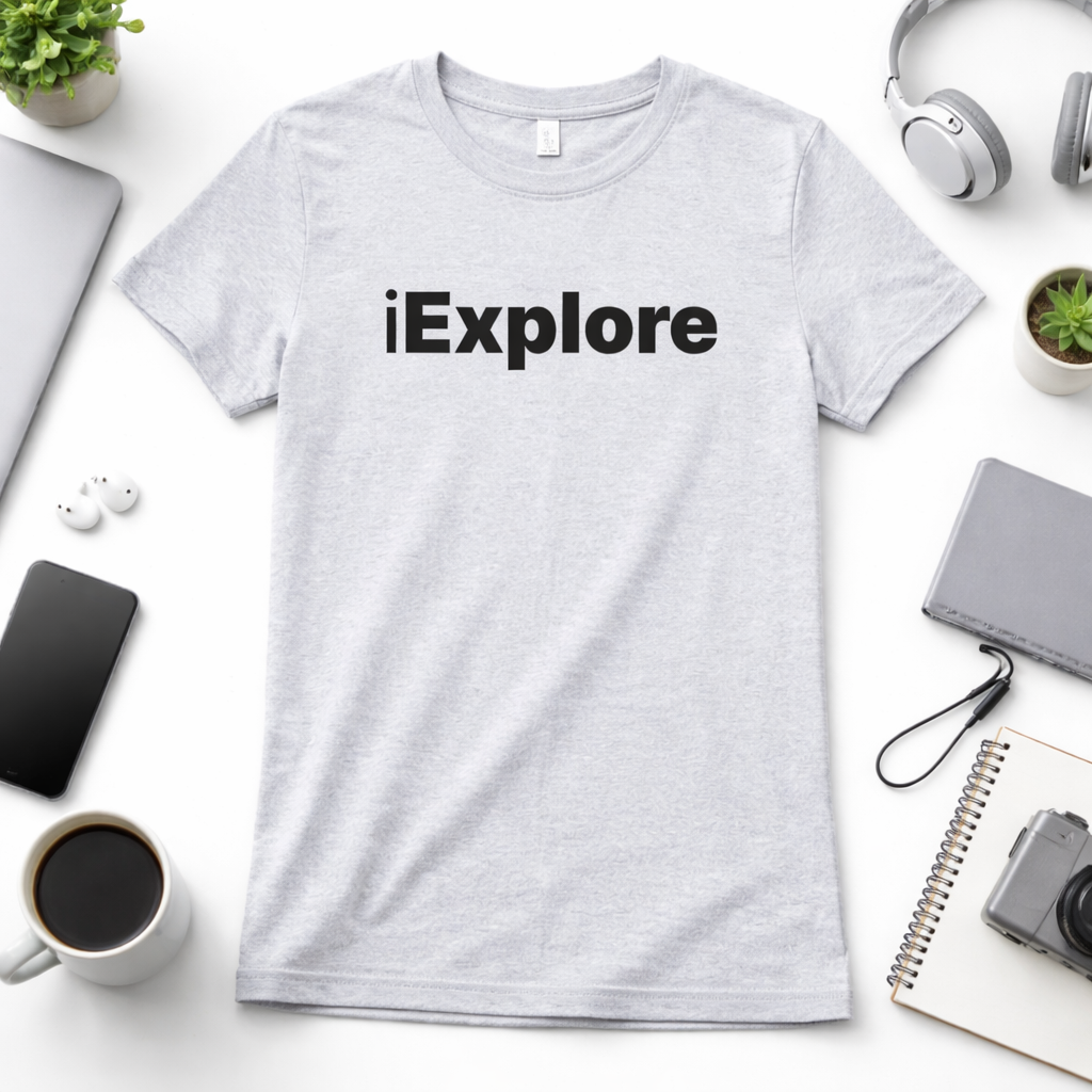 iExplore T-Shirt — Light Colors (12 Options)
